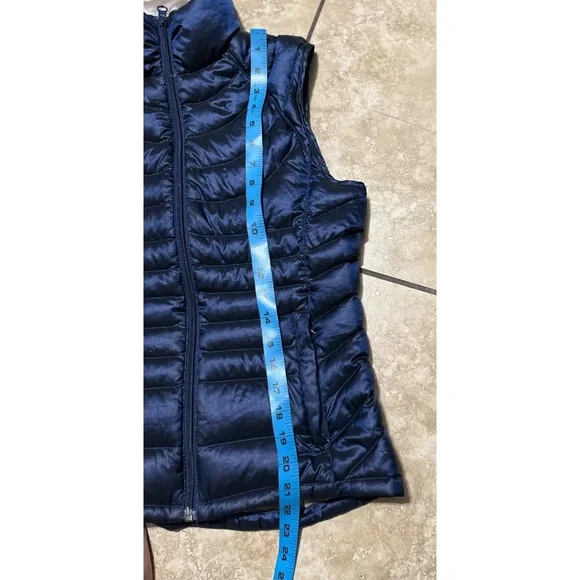 Bernardo Goose Down Filled Puffer Vest Blue - Picture 5 of 7